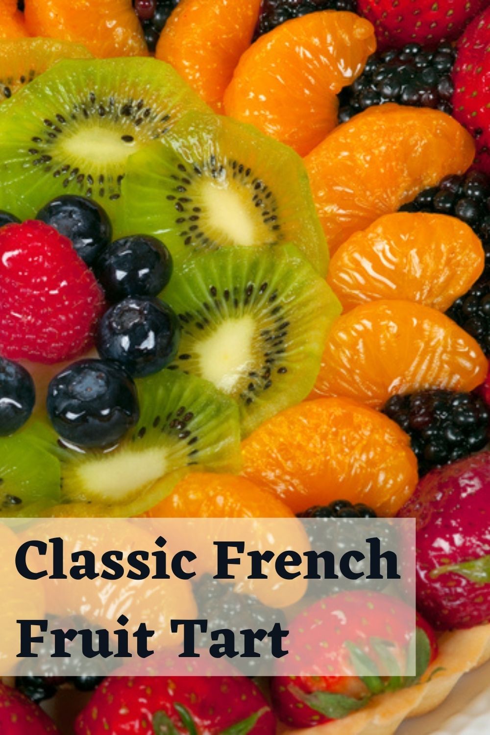 Classic French Fruit Tart Recipe Graphic