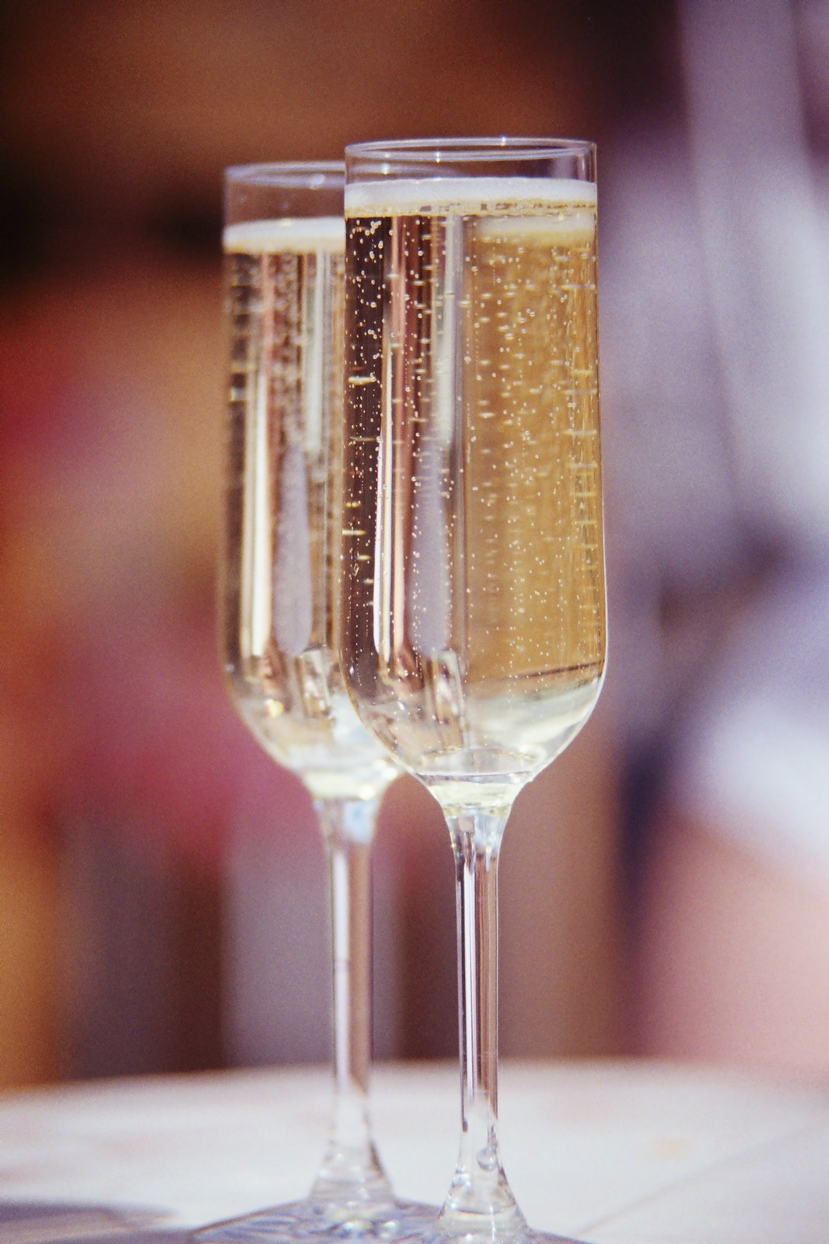 two glassed of Champagne