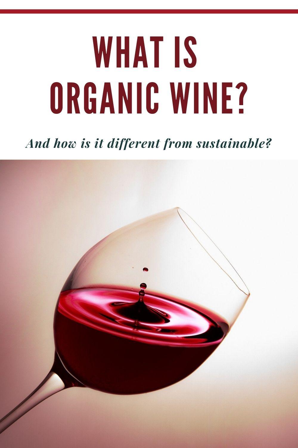 what is organic wine? graphic