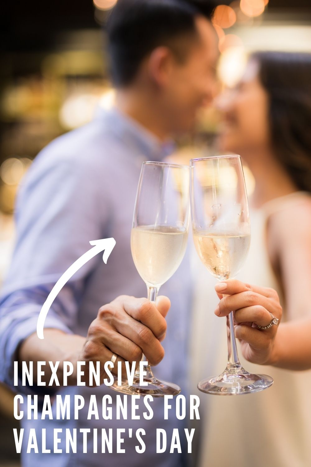 Inexpensive Valentine Champagne graphic