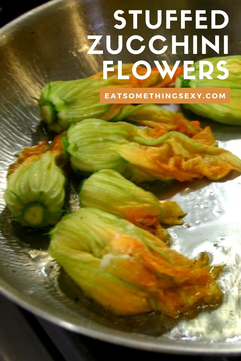 Stuffed Zucchini Flowers Recipe Graphic