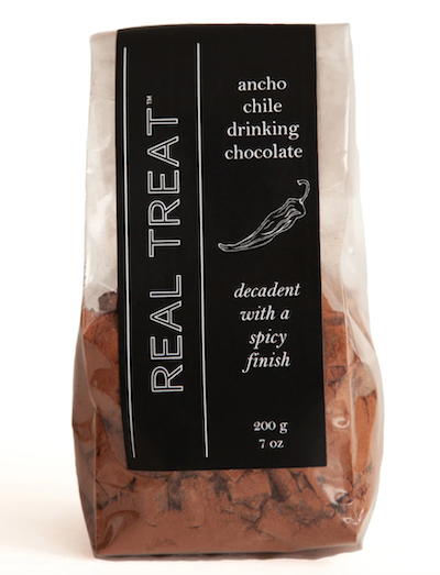 Real Treat Ancho Chile spiced drinking chocolate mix