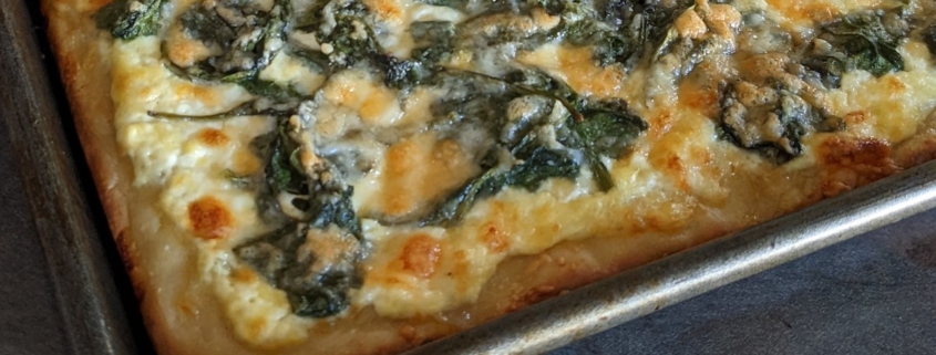 Baby Spinach and Ricotta Pizza