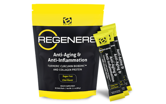 Regener8 anti aging drink packaging