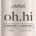 closeup of oh.hi cannabis lubricant bottle
