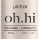 closeup of oh.hi cannabis lubricant bottle