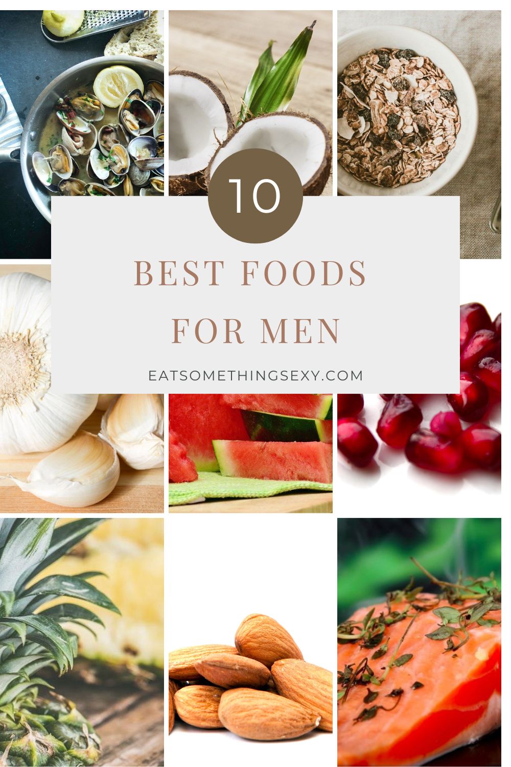 10 best foods for men graphic