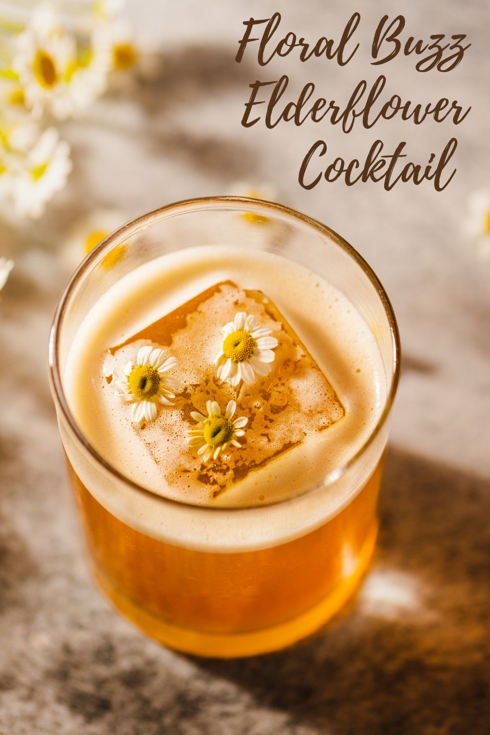 Cognac Elderflower Cocktail graphic