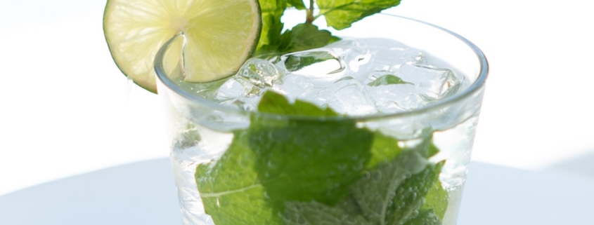 closeup of blanco mojito